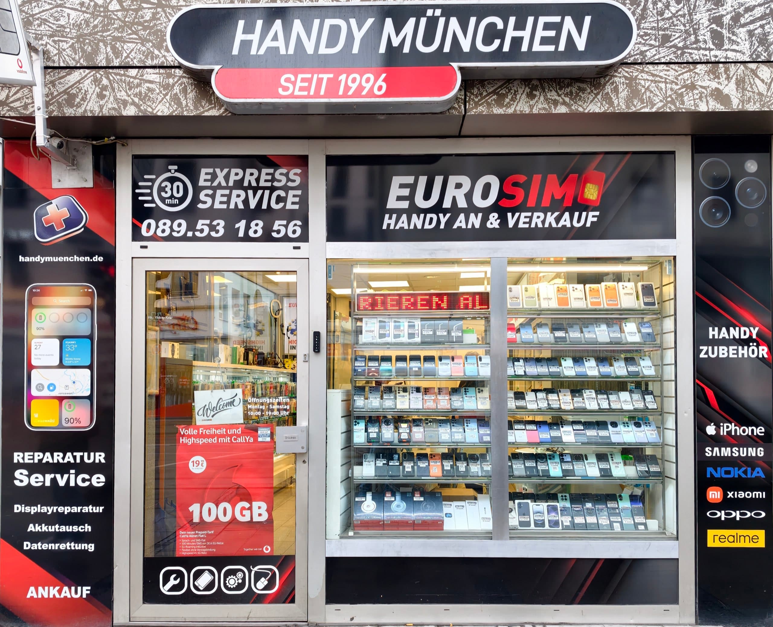 Handy München Ladengeschäft seit 1996